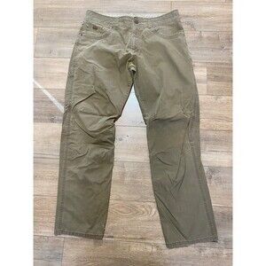 Kuhl Revolvr Mens 36X32 Chino Khaki Brown Hiking Casual Cargo Patina Dye Pant